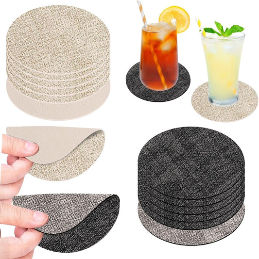 Dessous de verre – lavable, antidérapant, Lot de 12