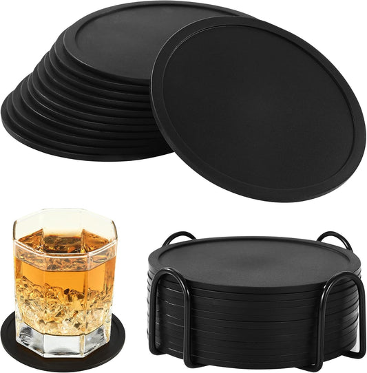 Dessous de verre — en silicone, antidérapant, 12 Pièces